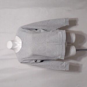 Champion Gray Ribbed Pullover Sweatshirt XL Long Sleeves Casual Cozy